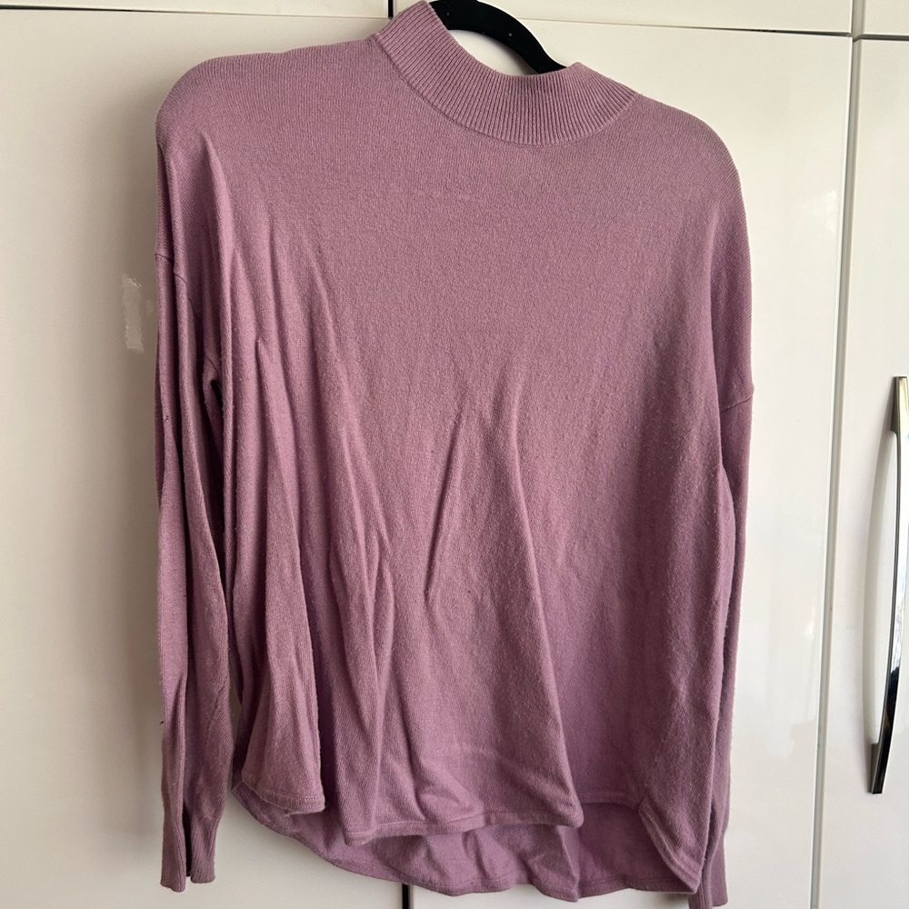 Purple long sleeve top